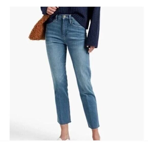 FRAME Denim Sylvie Slender Straight Heritage Halston 2936 Jeans Women's Size 25 - Picture 1 of 9